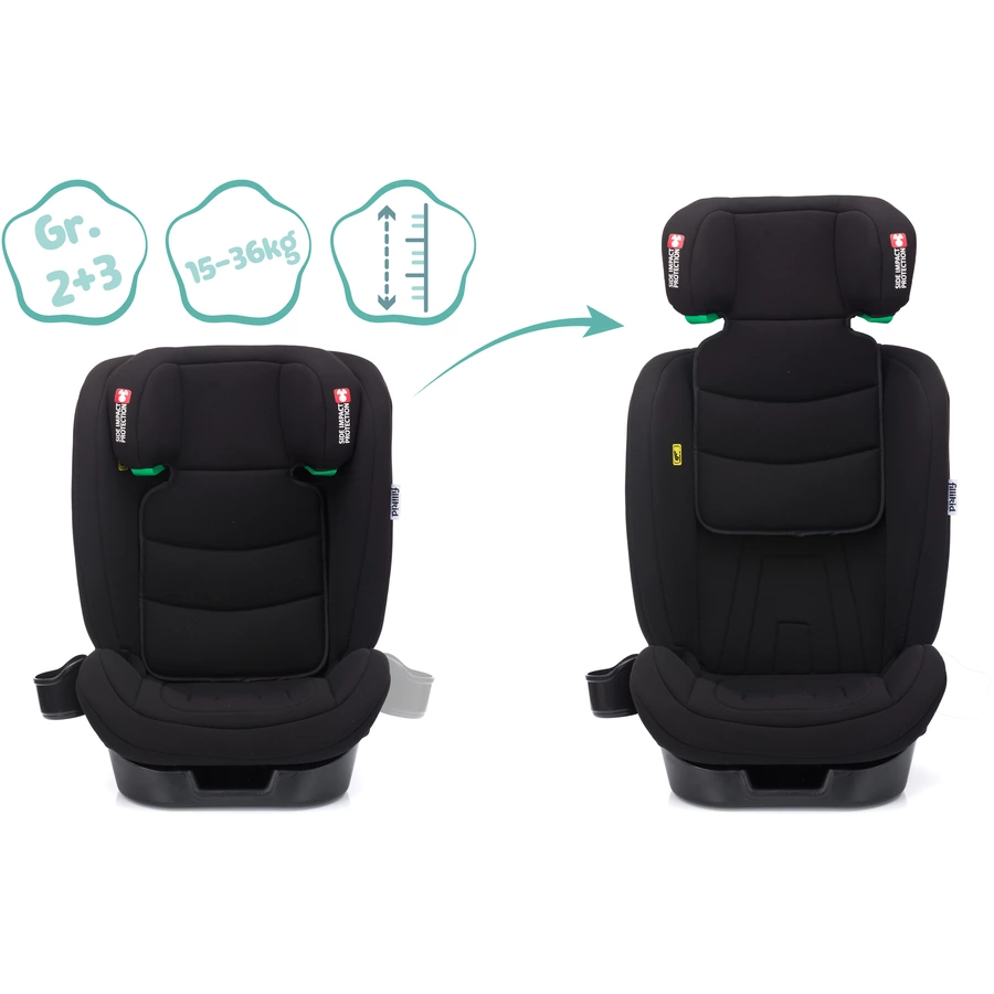 fillikid Kindersitz Elli Pro Isofix i-size 100-150 cm schwarz