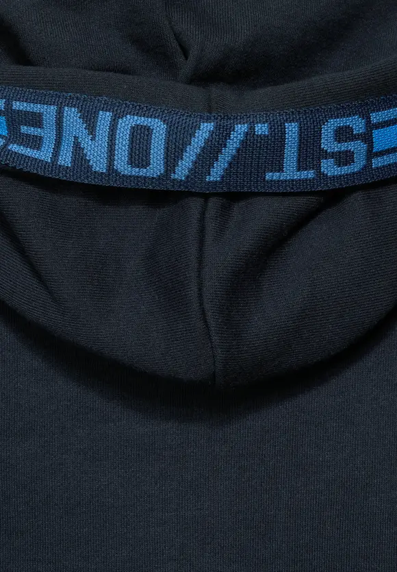 Sweatjacke mit Kapuze - navy blue