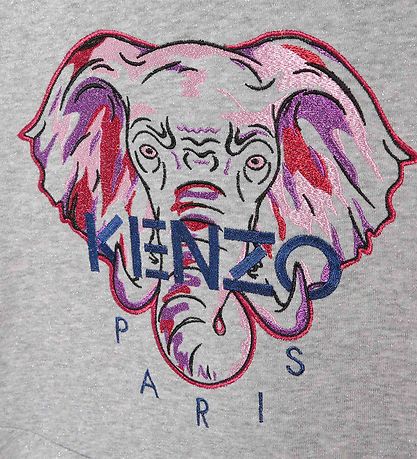 Kenzo Sweatkleid - Exclusive Edition - Grau Meliert m. Glitzer/E