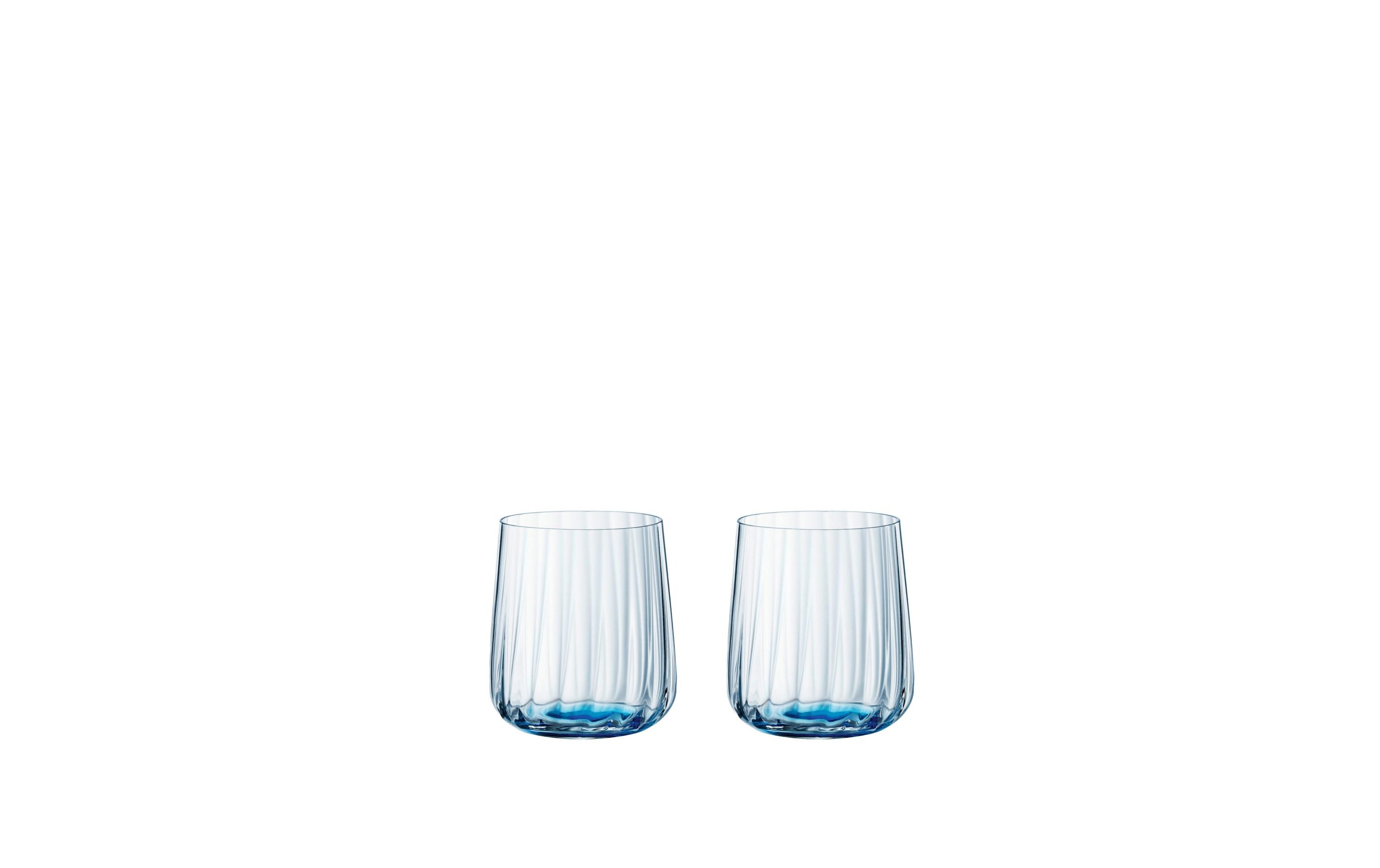Aperitifglas LifeStyle 340 ml, 2 Stück, Blau/TransparentElegantes 2er-Set Kristallgläser mit optischen Effekten