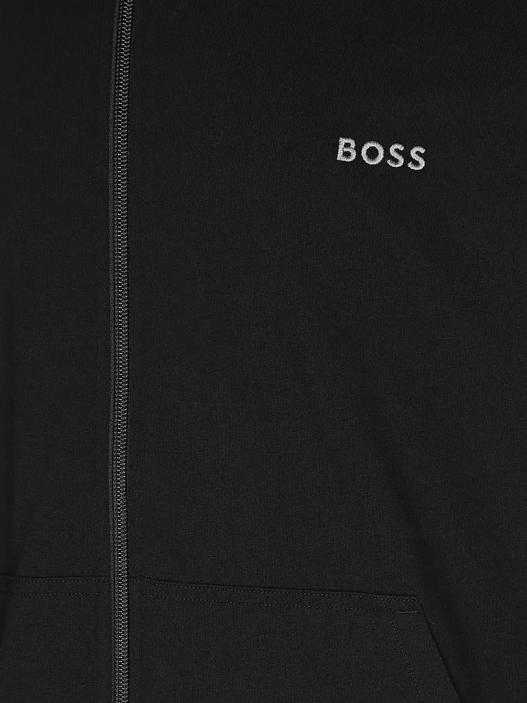 BOSS Loungewear Sweatjacke  schwarz