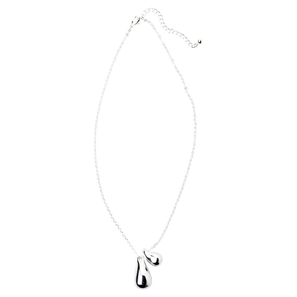 Gina Benotti Damen Kette mit Tropfen-Anhänger silber