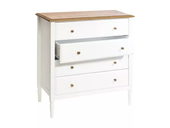 Commode 4 Tiroirs en Bois 