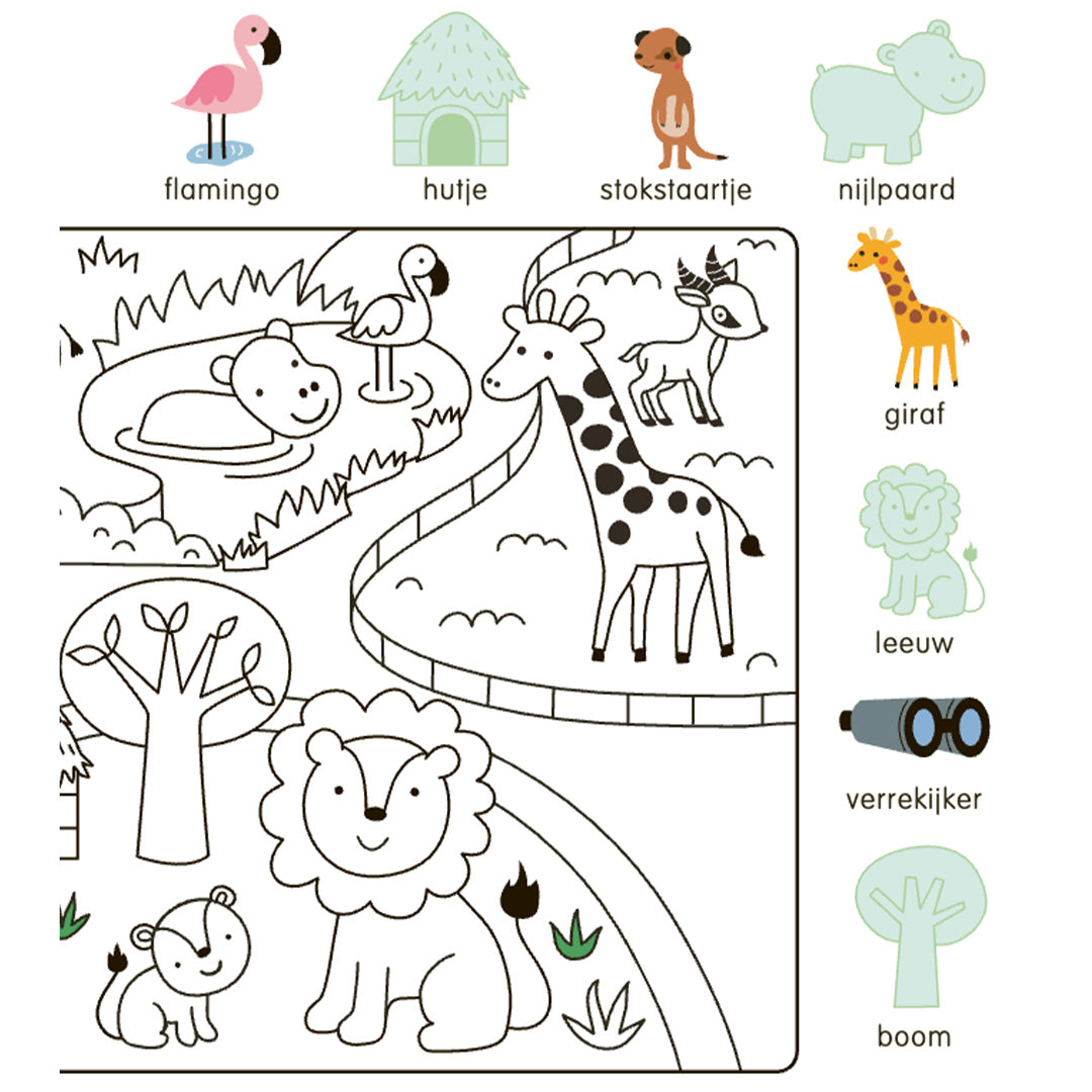 Uitgeverij deltas stickerboek - in de dierentuin