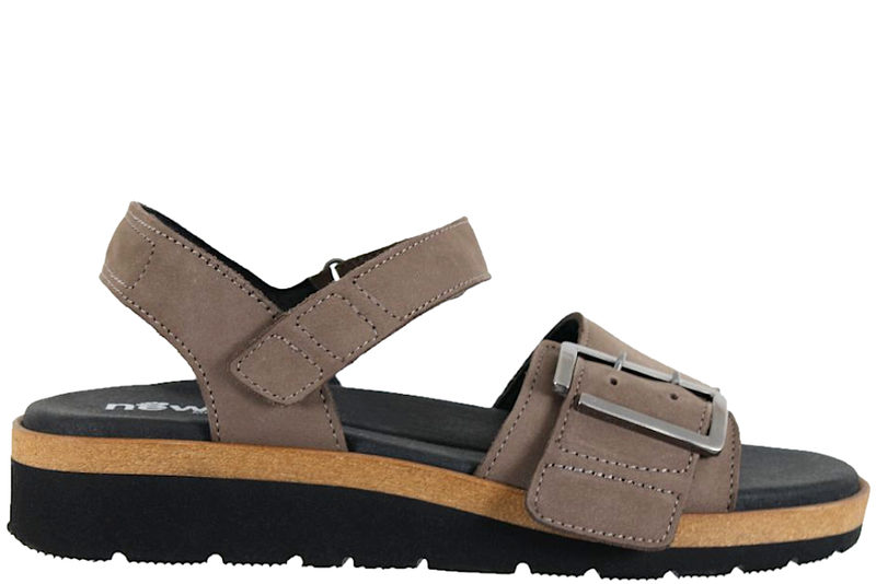 NEW FEET SANDAL I MØRKEBRUNT NUBUCK