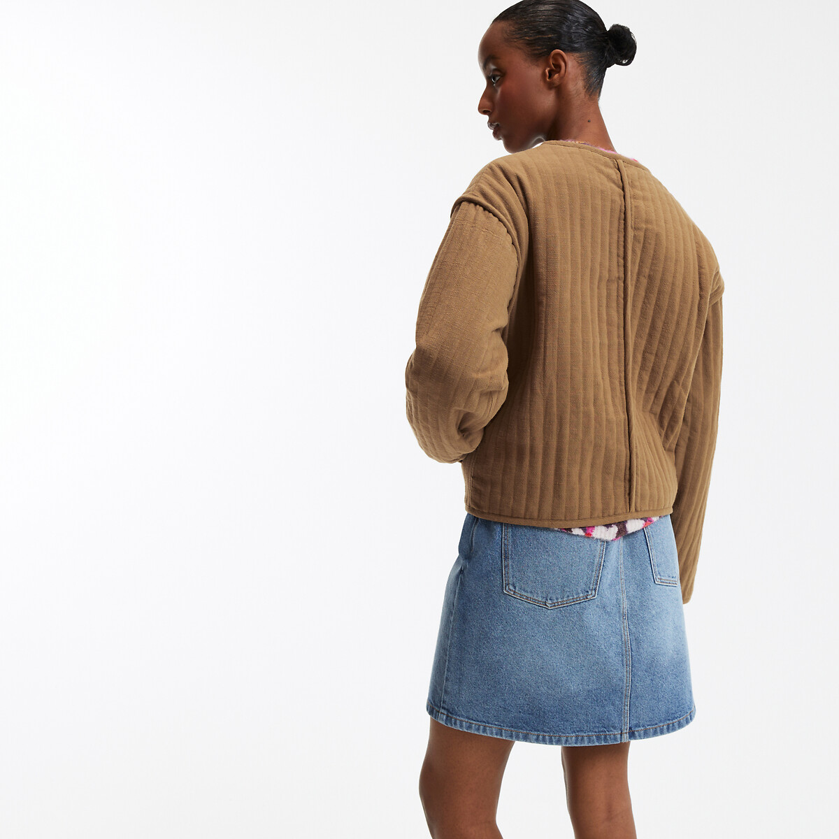 LA REDOUTE COLLECTIONS<br>Jaqueta curta de plumas com botões de pressão, para meia-estação