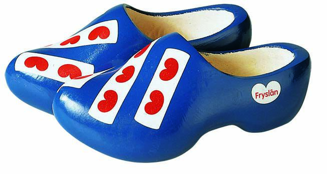 Gevavi Fries - Houten klompen - Blauw - 26 cm/mt 40