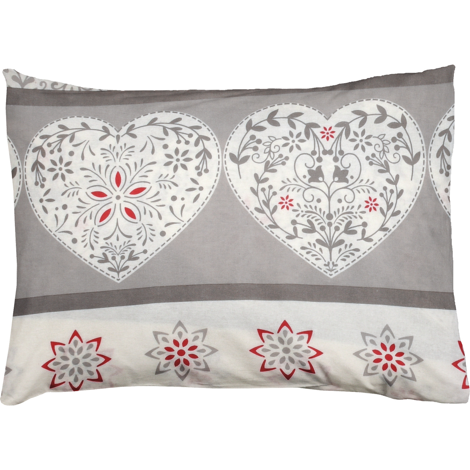Bettwäsche Flanell Winterromantik grau 200x210 2x65x65 Bettanzug Fra