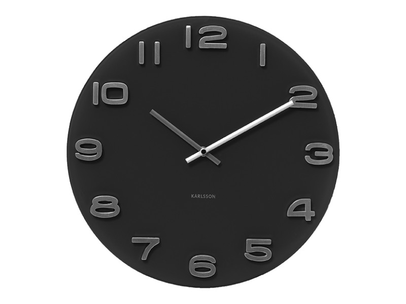 Wall Clock Vintage Round KA4401 Black