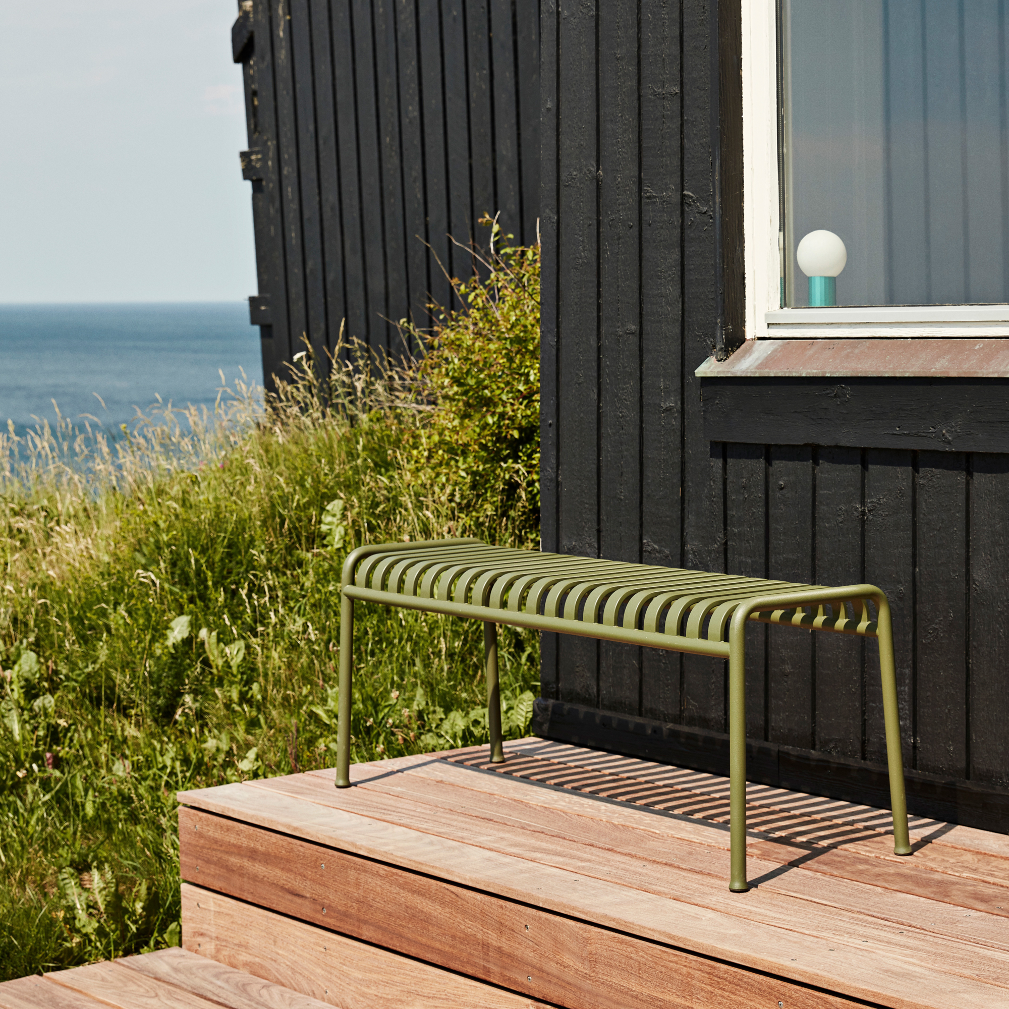 Tuinbank Palissade Bench olive
