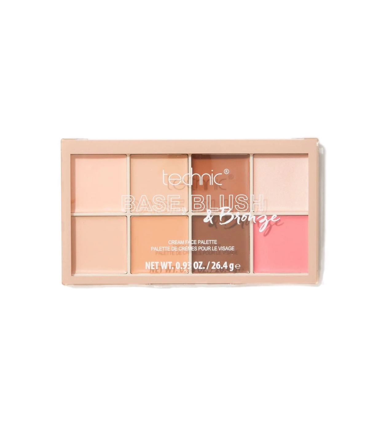Technic Cosmetics - Paleta de cremes para o rosto, base, blush e bronzer - Medium