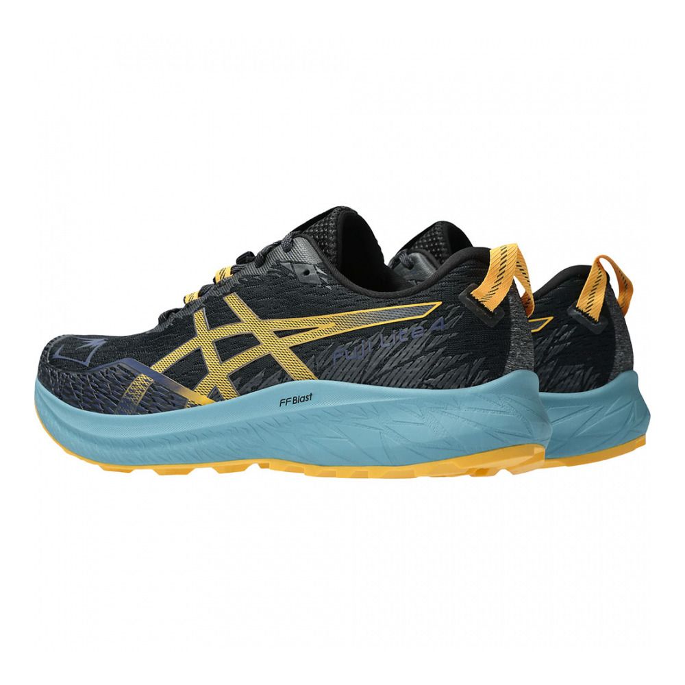 Asics FUJI LITE 4 - Chaussures trail Homme black/honey