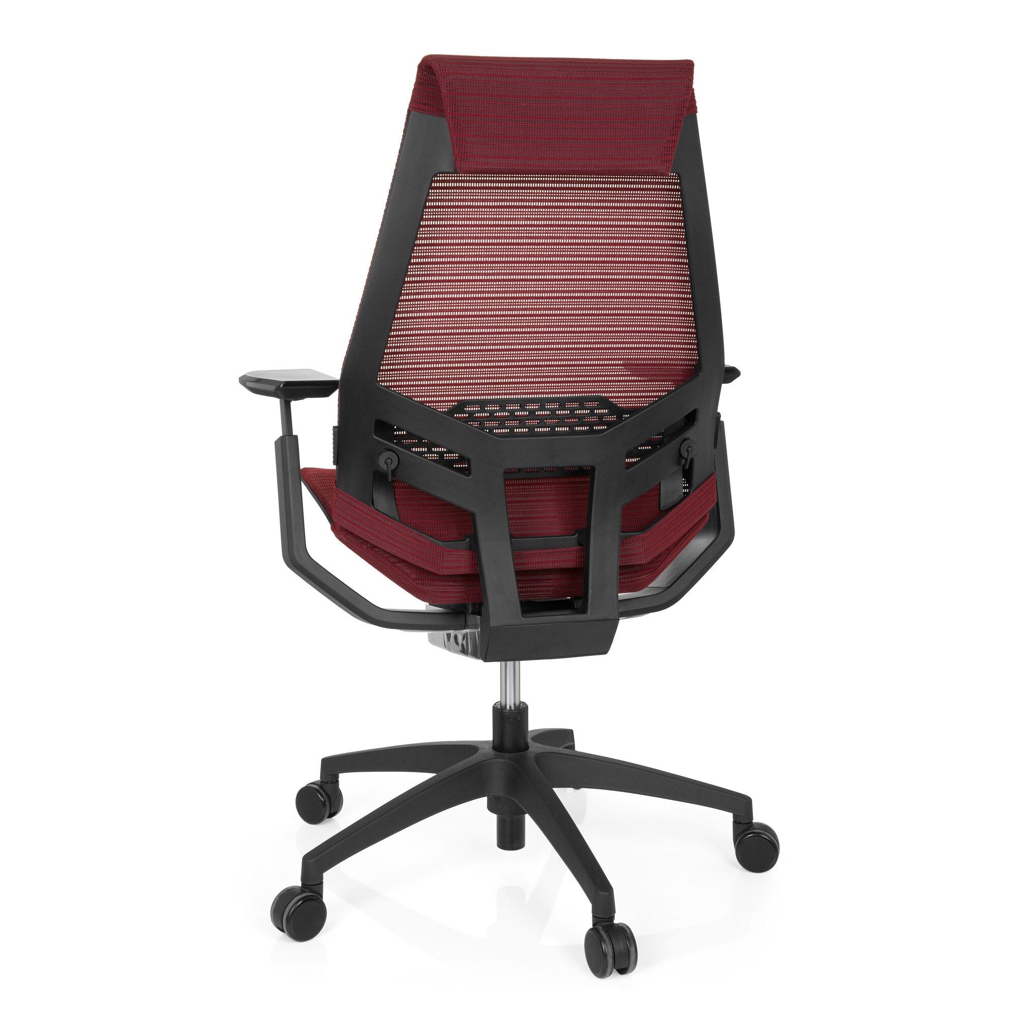 Profi Bürostuhl GENIDIA SMART BLACK Netzstoff mit Armlehnen hjh OFFICE