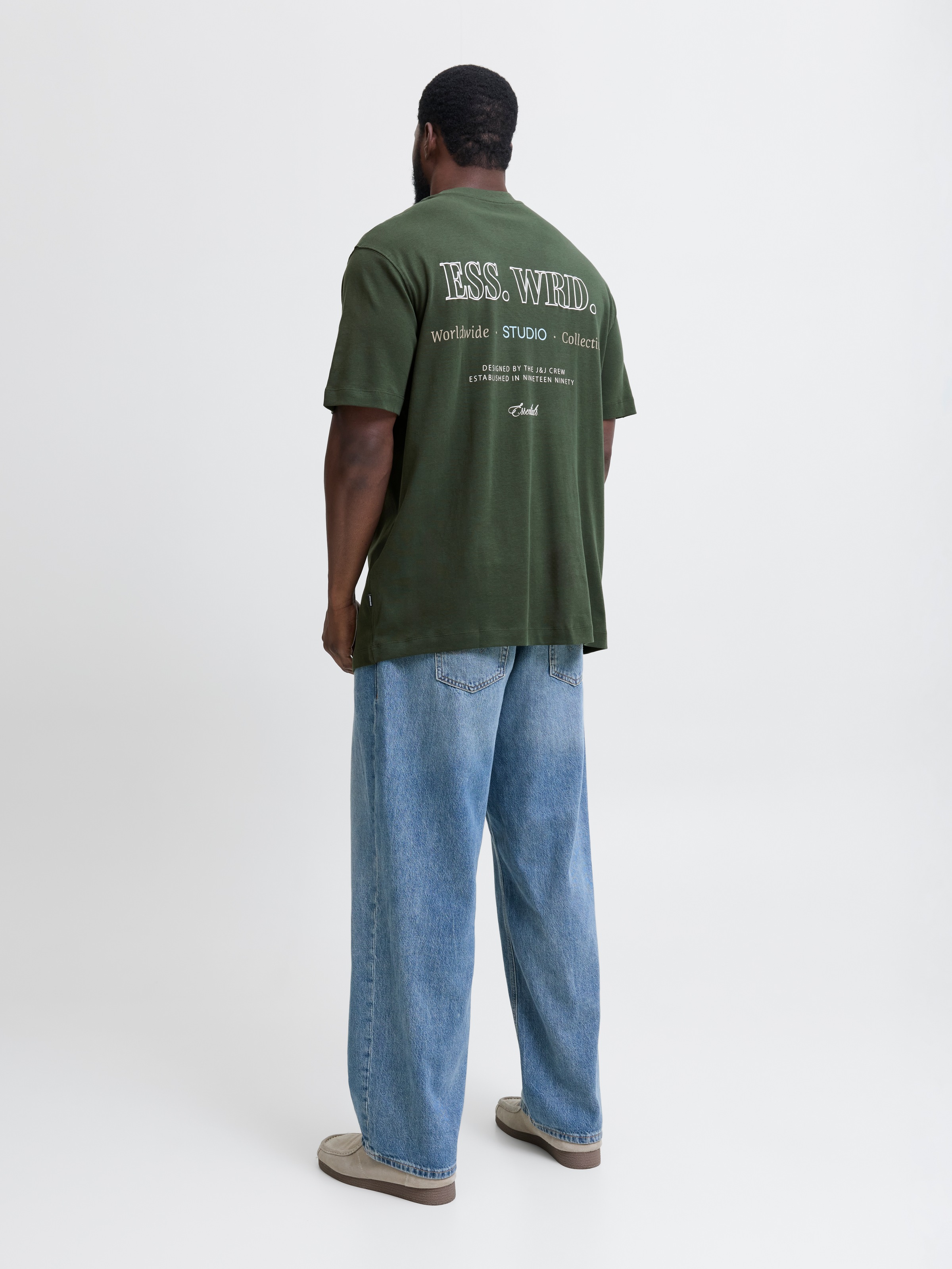 Jack & Jones PlusSize T-Shirt »JJEURBAN EDGE STUDIO TEE SS SN PLS« mit Logobranding