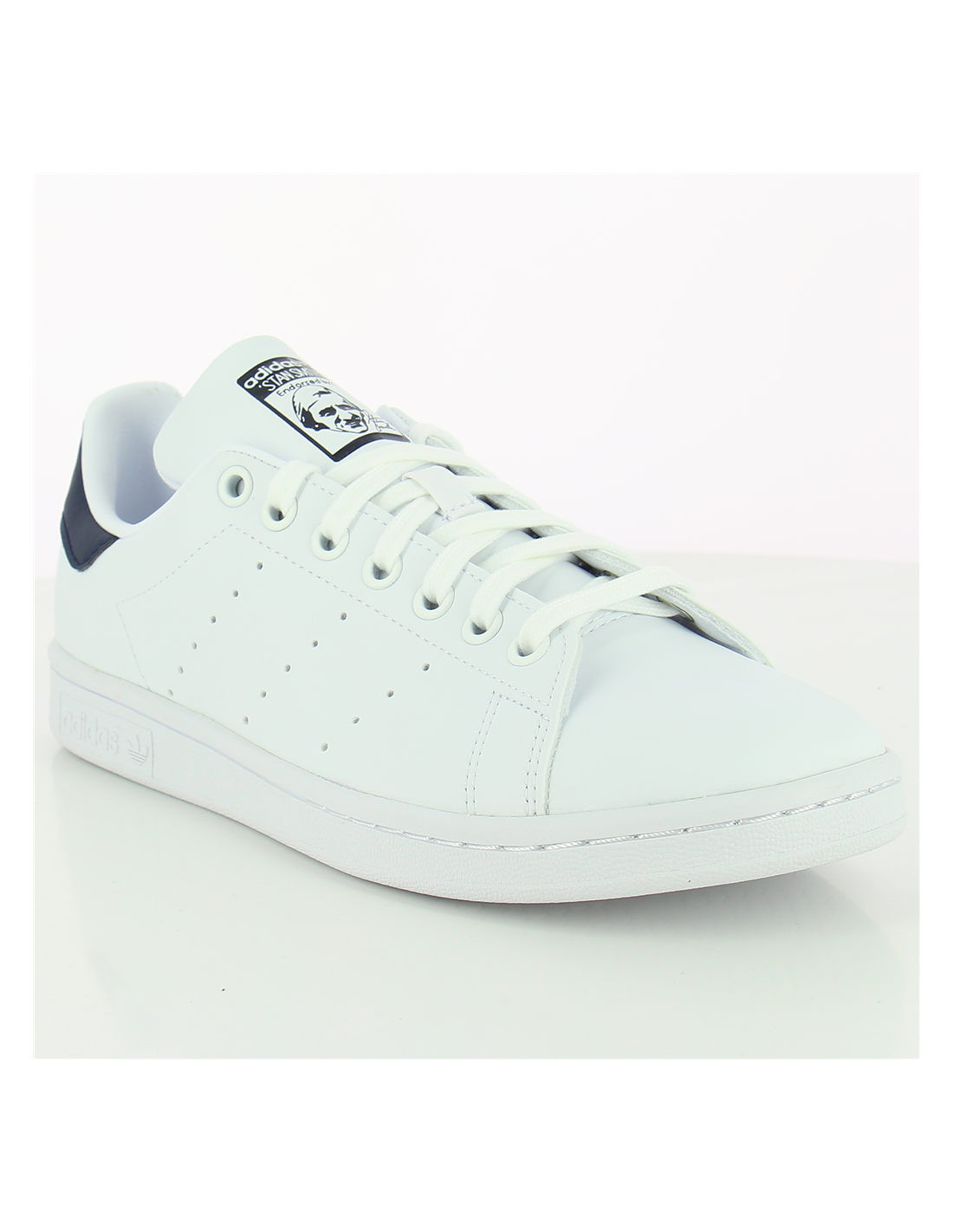 adidas sneakers homme stan smith vegan blanc bleu