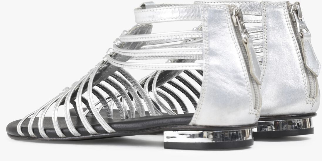 BRONX zilveren bronx sandalen new-alys 84993