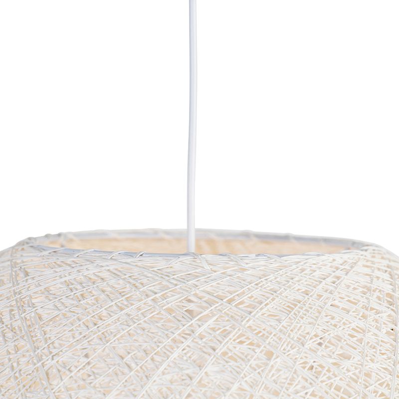 Landelijke hanglamp wit bol 60cm - Corda