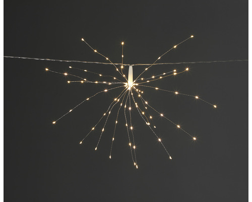 3-delige vuurwerkverlichtingsset Lafiora 2 m + 5 m 3 LED's warmwitte lichtkleur incl. timer en dimmer