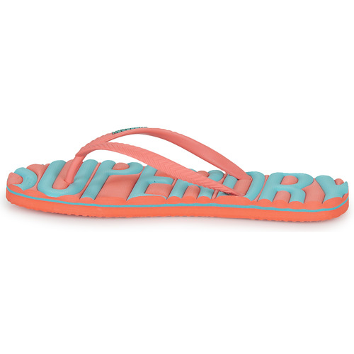 Superdry - VINTAGE VEGAN FLIP FLOP - Bleu/Rose
