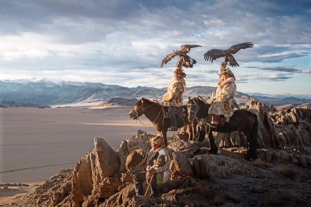 Mongolia Eagle Hunters II by Daniel Kordan - Limited Edition. Edition of: 150. Signed.