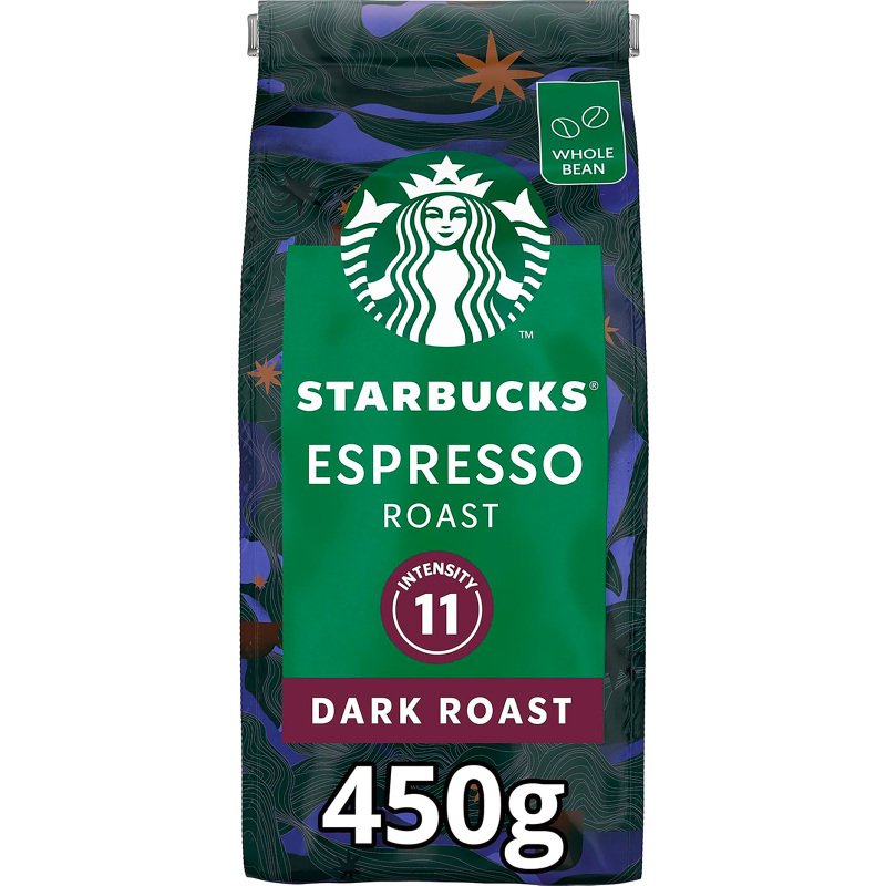 Café en grains Starbucks Dark espresso 100 % Arabica - paquet de 450 g