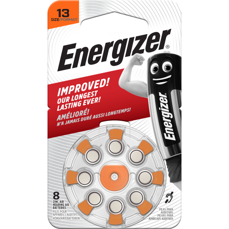 Energizer Hörgerätebatterien, 13, 8 Stück