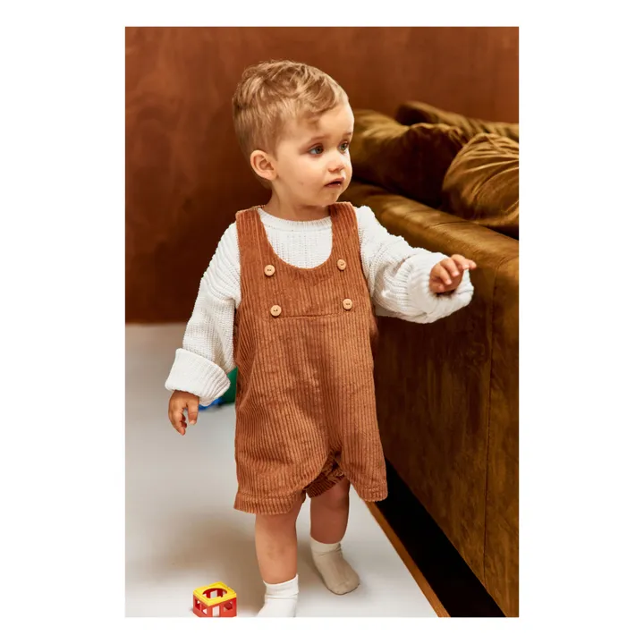 Frangin Frangine Salopette Velours Pierrette | Marron