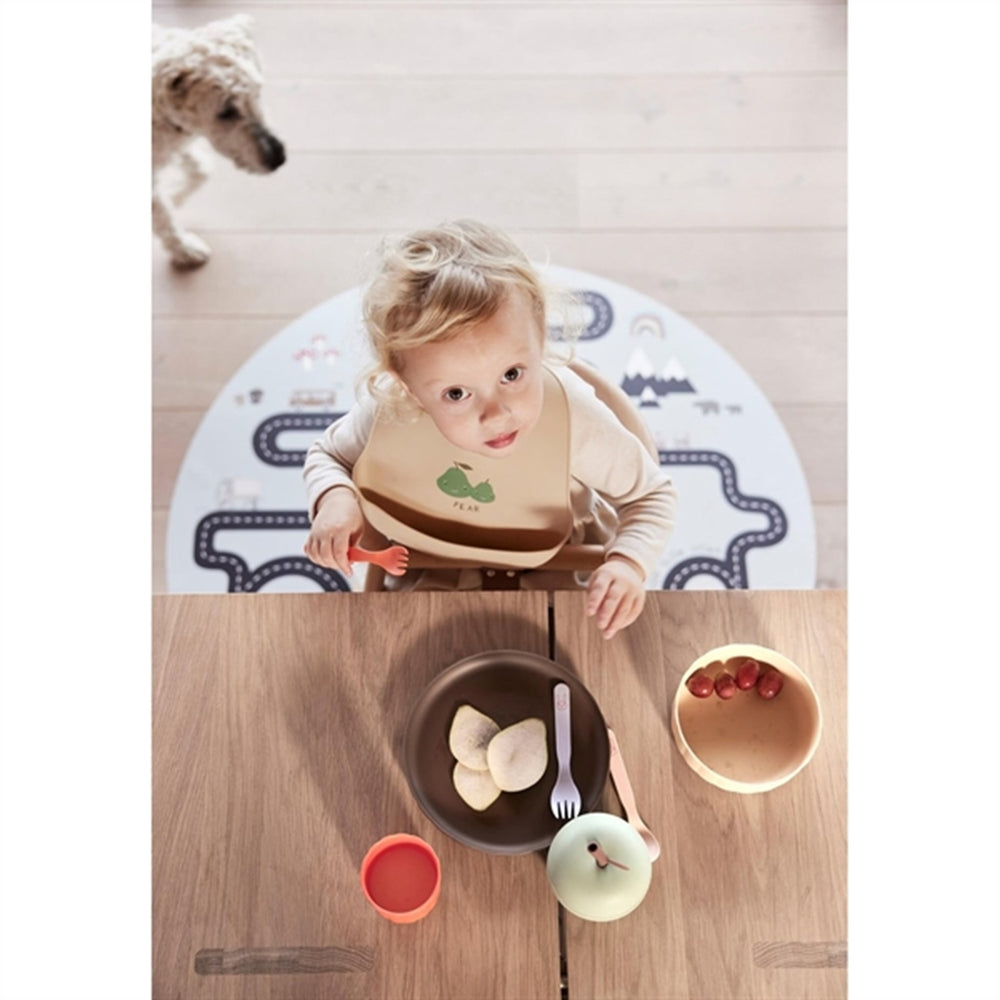 Køb OYOY Pullo Tallerken og Skål Taupe / Vanilla | Luksusbaby