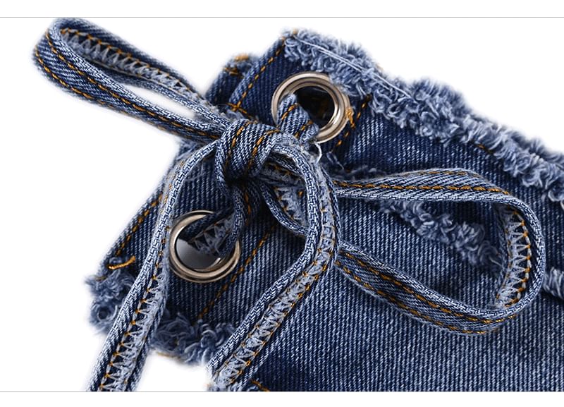 SPUCIKLEI - Gewassen denim bikiniset