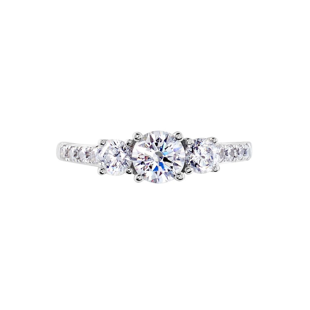 Bague Jennifere Or Blanc Oxyde