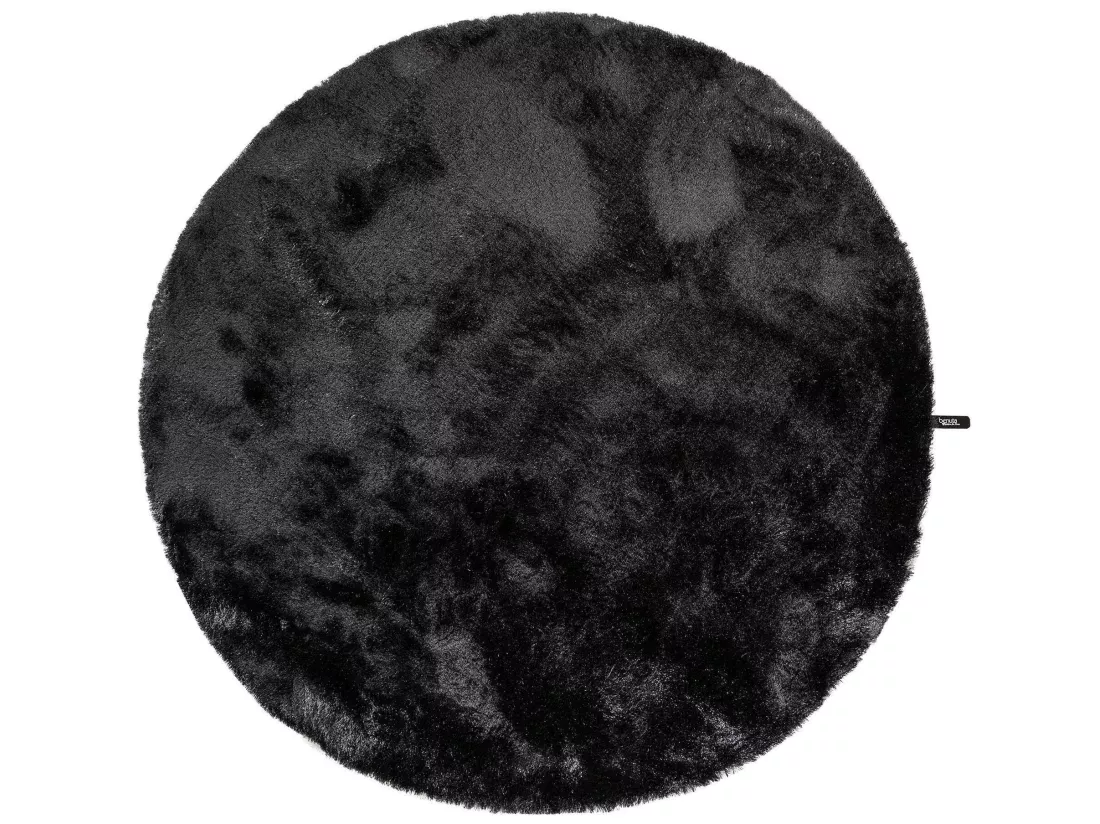 Tapis à poils longs Whisper Anthracite ø 80 cm rond