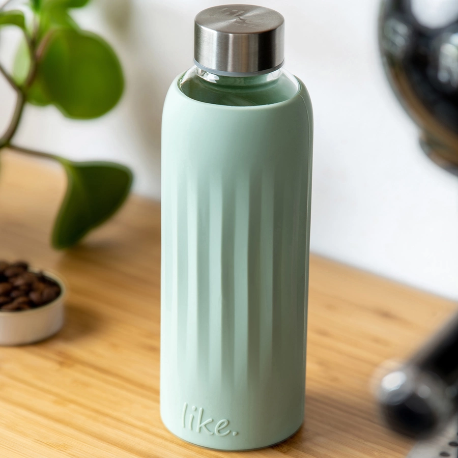 Villeroy & Boch Glas-Trinkflasche To Go & To Stay 0,5 Liter mint