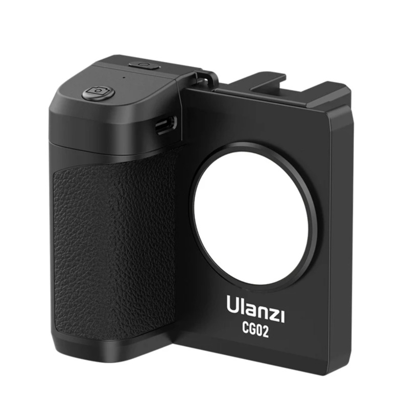 Universal Wireless Handy-Stabilisator mit Griff / Bluetooth-Fernbedienung (15m) / LED-Licht / Selfie-Halterung / Kompatibel mit Stativ - Schwarz