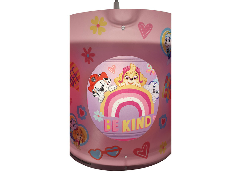 Draaibare hanglamp Paw Patrol, in hoogte verstelbaar