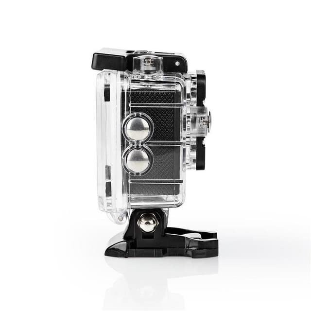 Nedis Action Cam | Enkelt Skærm | 720p@30fps | 5 MPixel | Vandtæt op til: 30.0 m | 90 min | Wi-Fi | App tilgængelig til: Android™ / IOS | Montering inkluderet | Sort