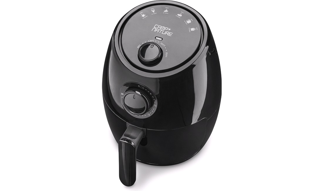 Airfryer med timer, 1000W, 2 l.
