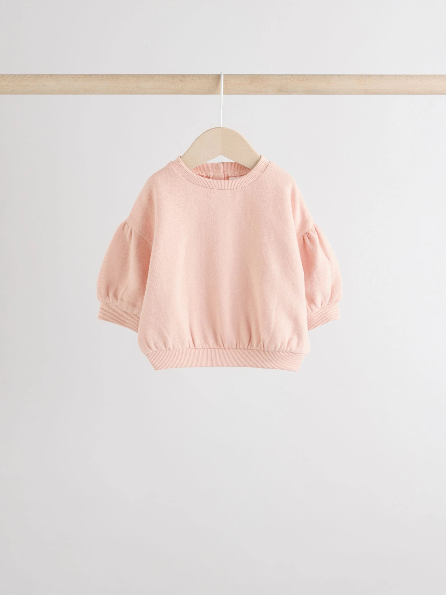 Crèmekleurig/roze - Baby sweatshirt en joggingbroek 6 -delige set (0mnd -2jr)