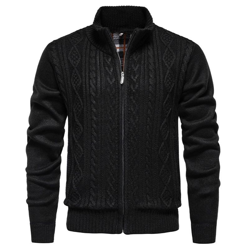 Ninine - Effen vest met hoge hals en rits