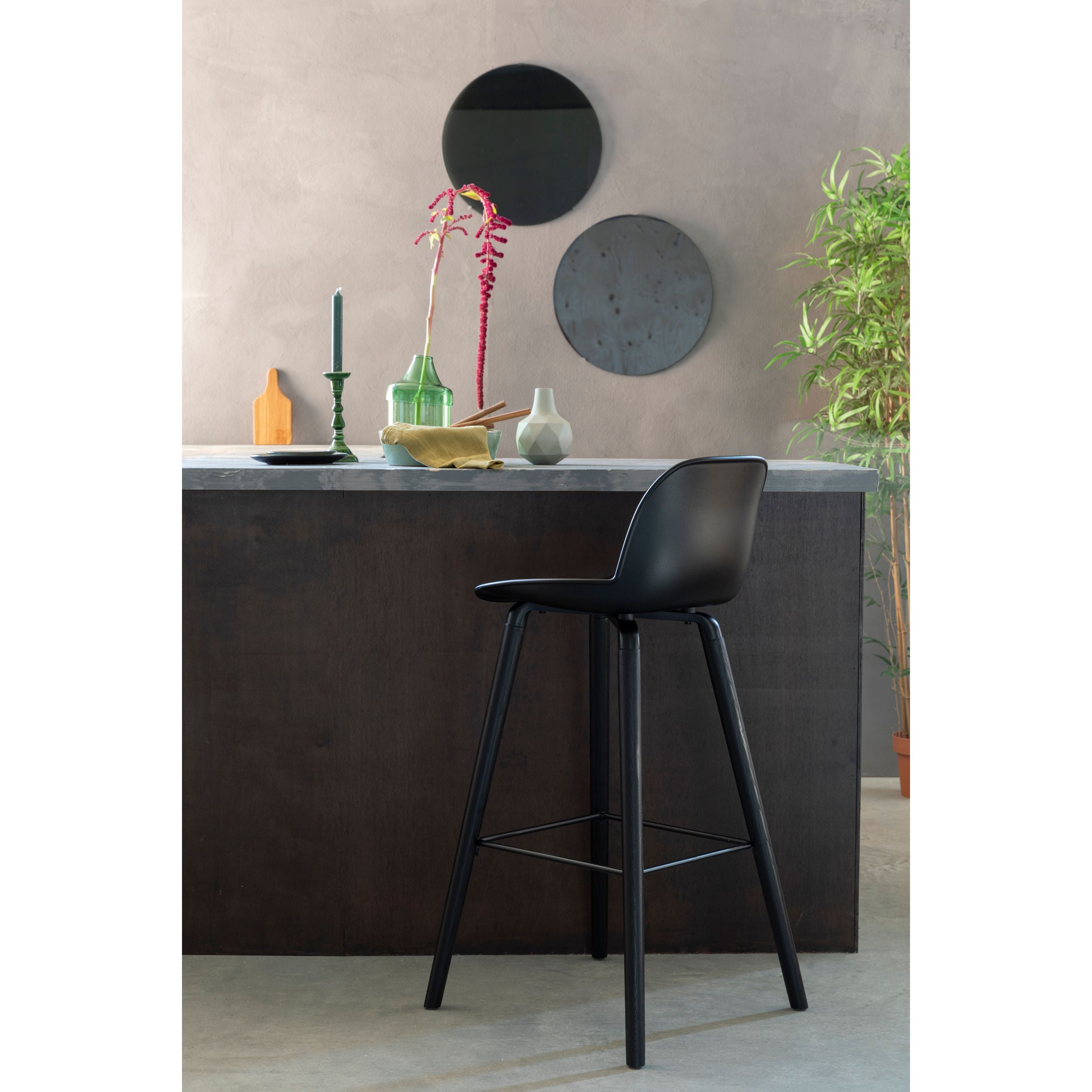 Zuiver Albert Kuip Barkrukken 75 cm Zwart - Set van 2