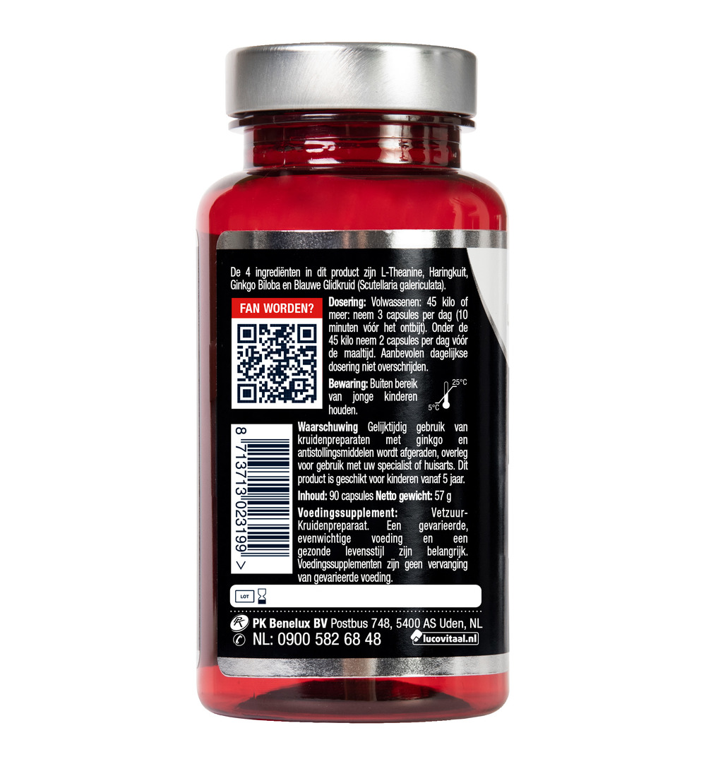 Lucovitaal L-Theanine Omega 3 (90 capsules)