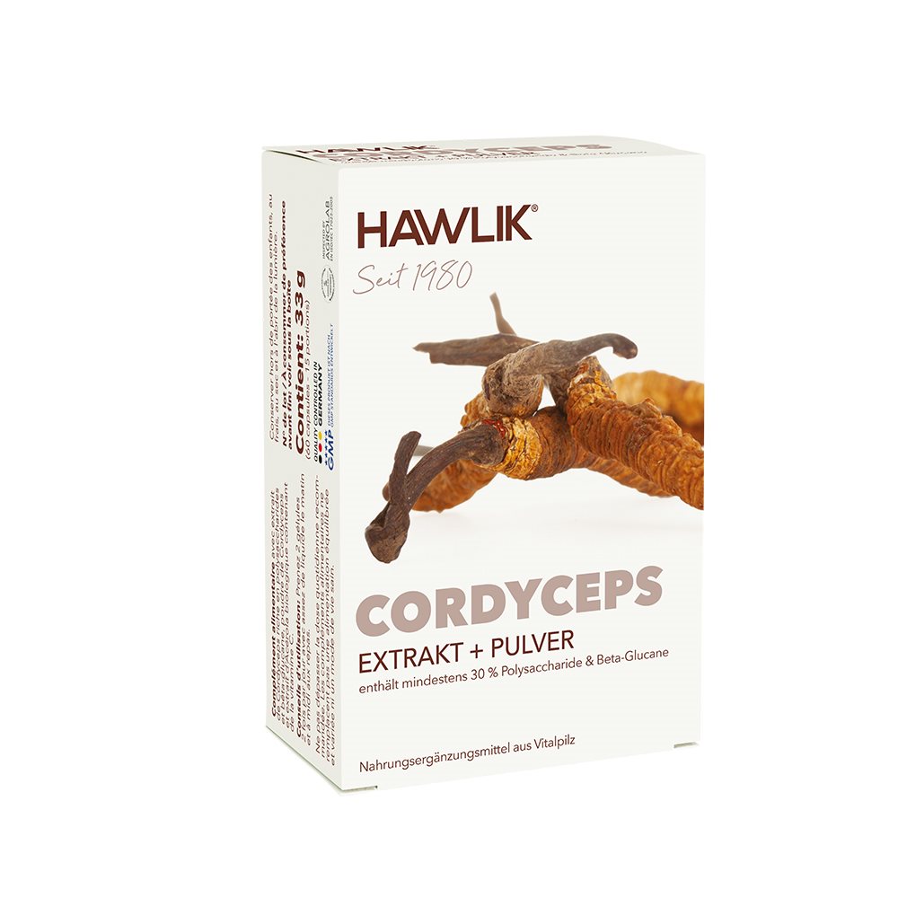 HAWLIK Cordyceps Extrakt   Pulver Kaps 60 Stk