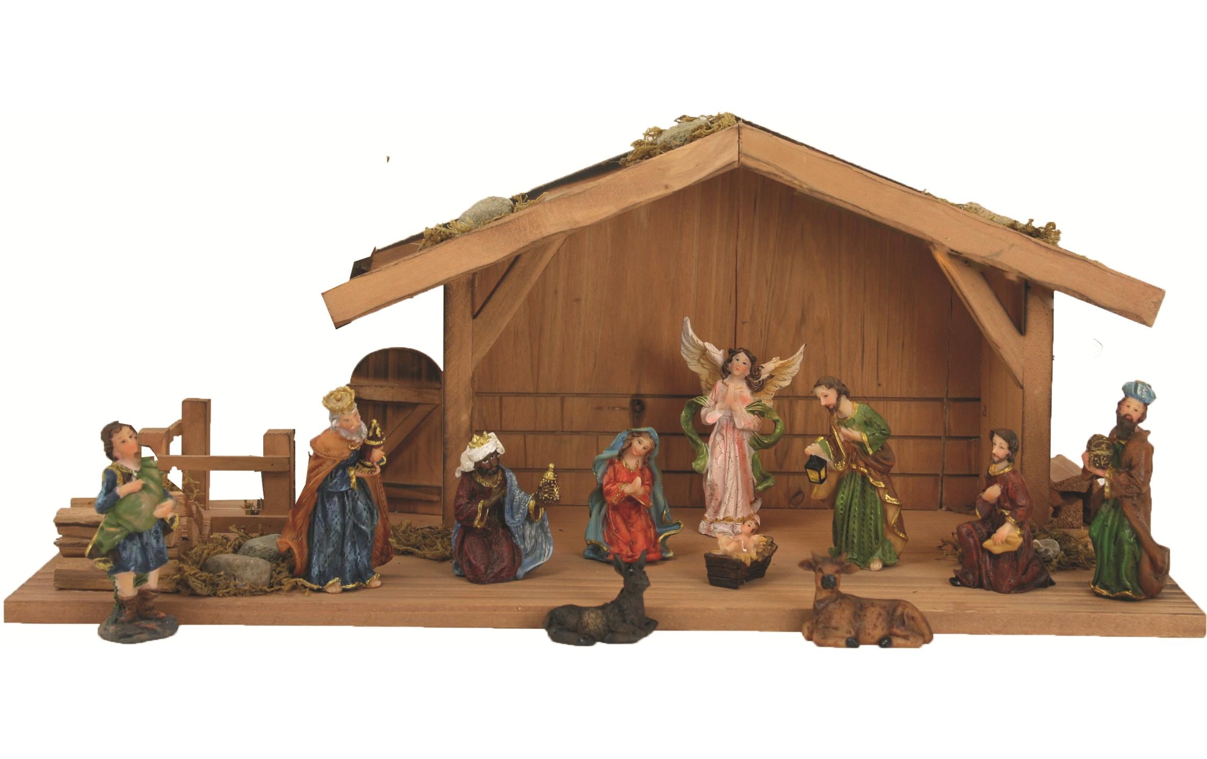 Botanic-Haus Krippenfigur »Stall mit Figur« Herkunftsland Holz: China
