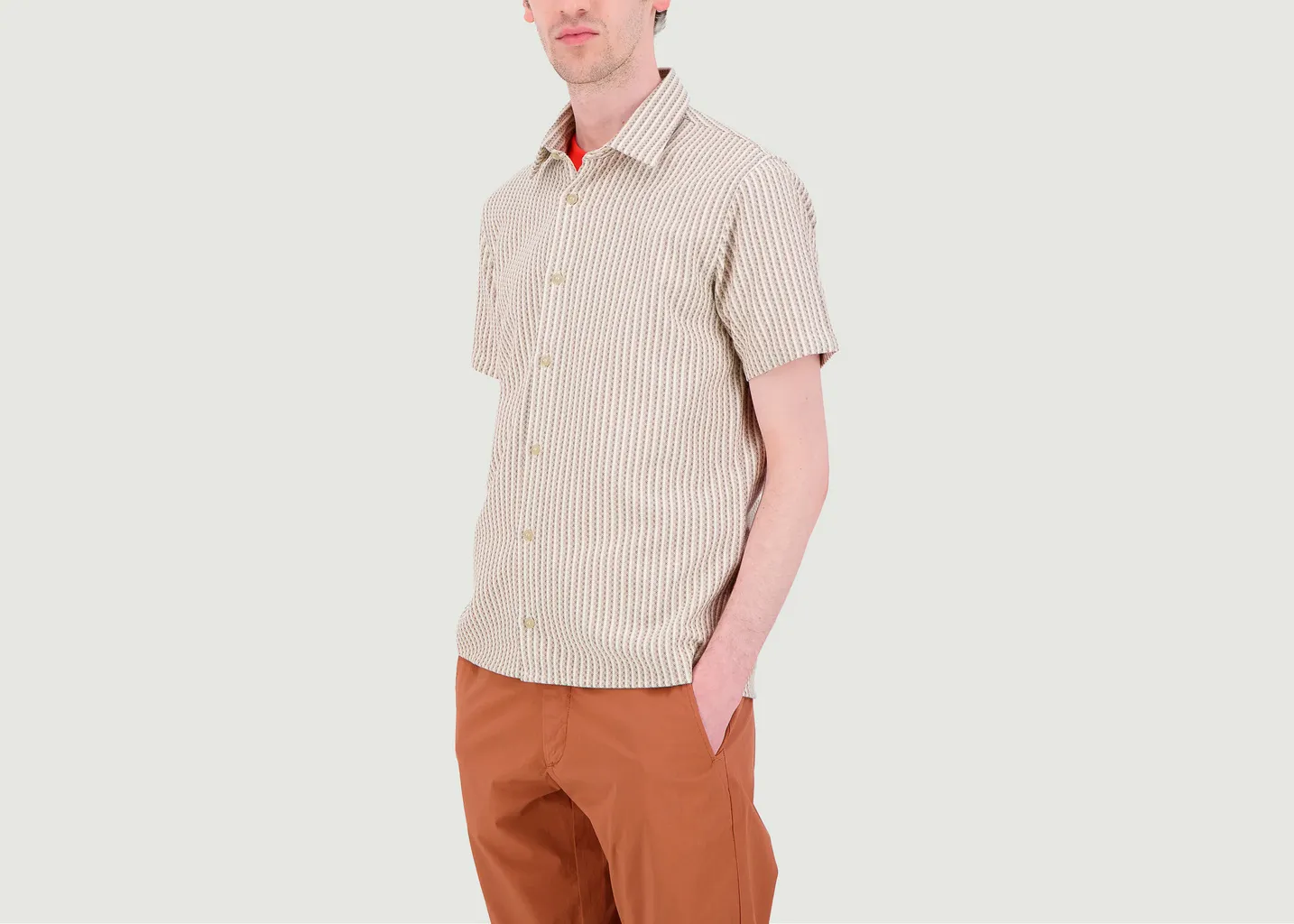 Chemise Texture Gaufrée JagVi Rive Gauche