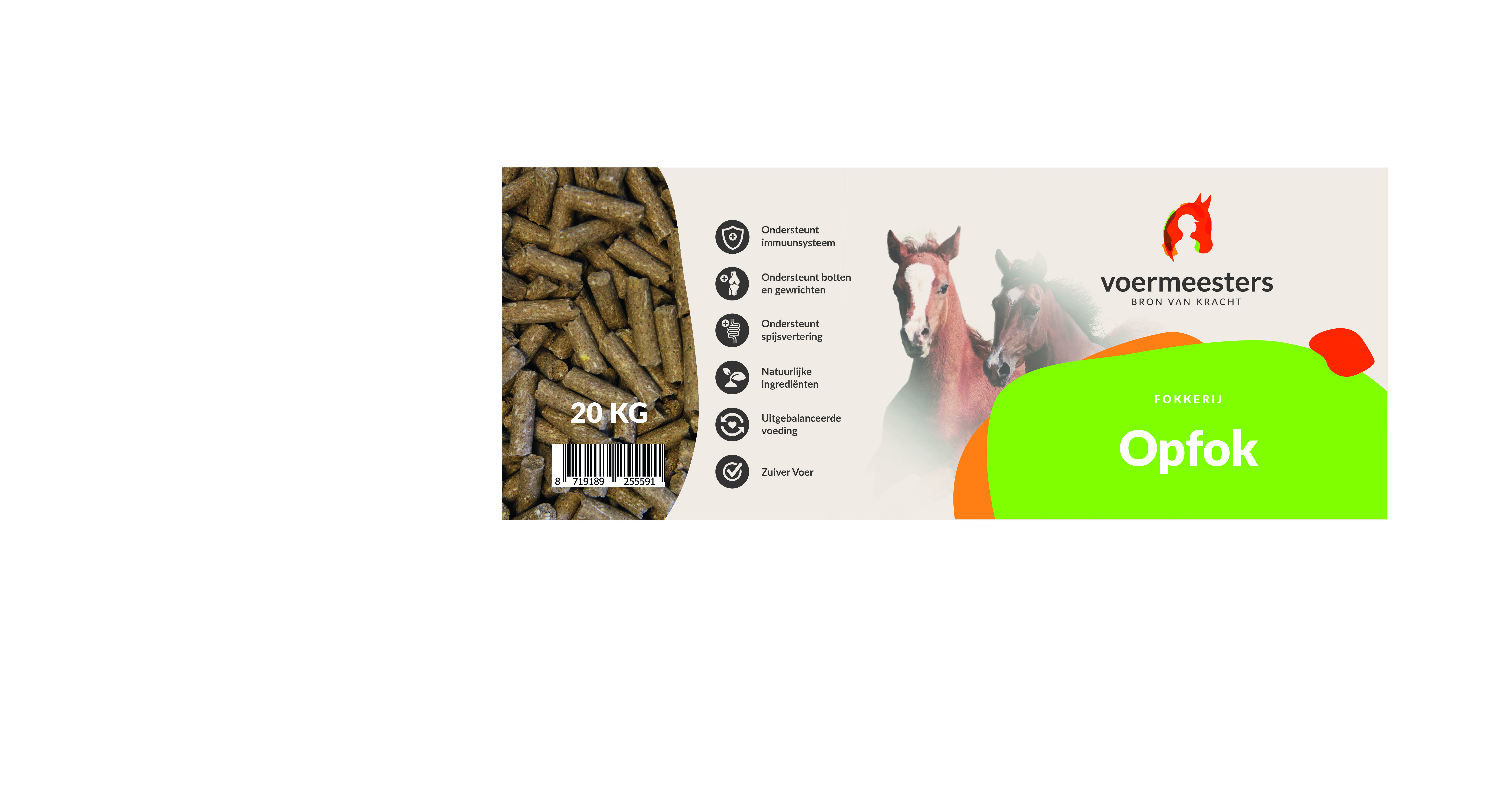 Voermeesters Opfok - Fokkerij - 20 Kilogram - Zak
