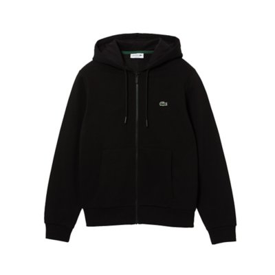 Sweatshirt zippé à capuche homme en molleton LACOSTE