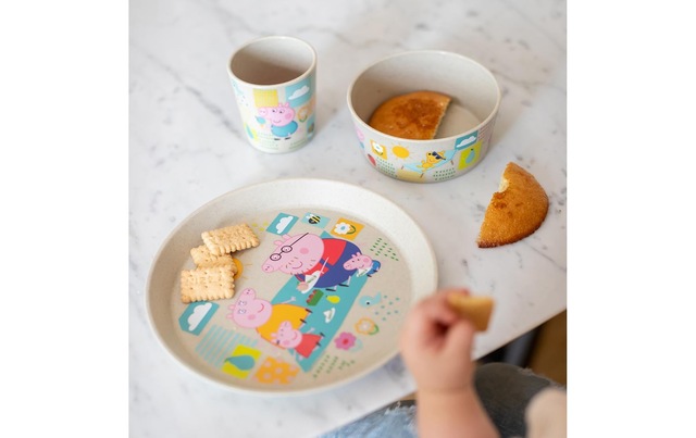 KOZIOL Kindergeschirr-Set »Connect Peppa Pig, 3-teilig,«