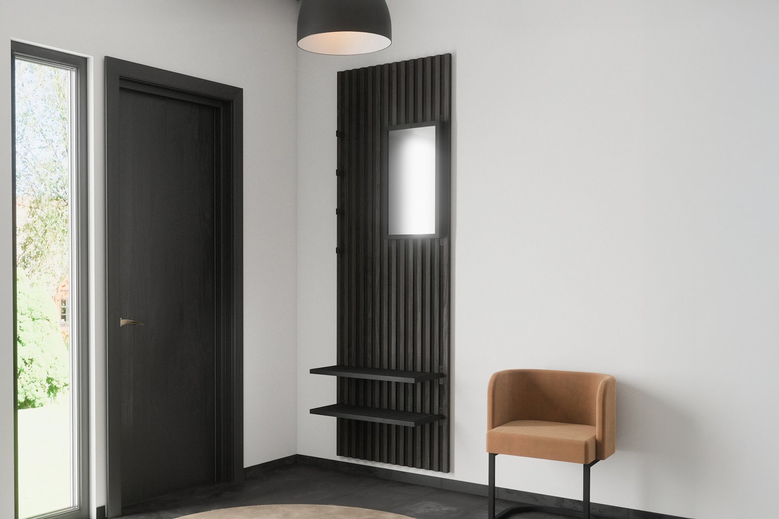 Nimes knaggrekke Sort/mocca