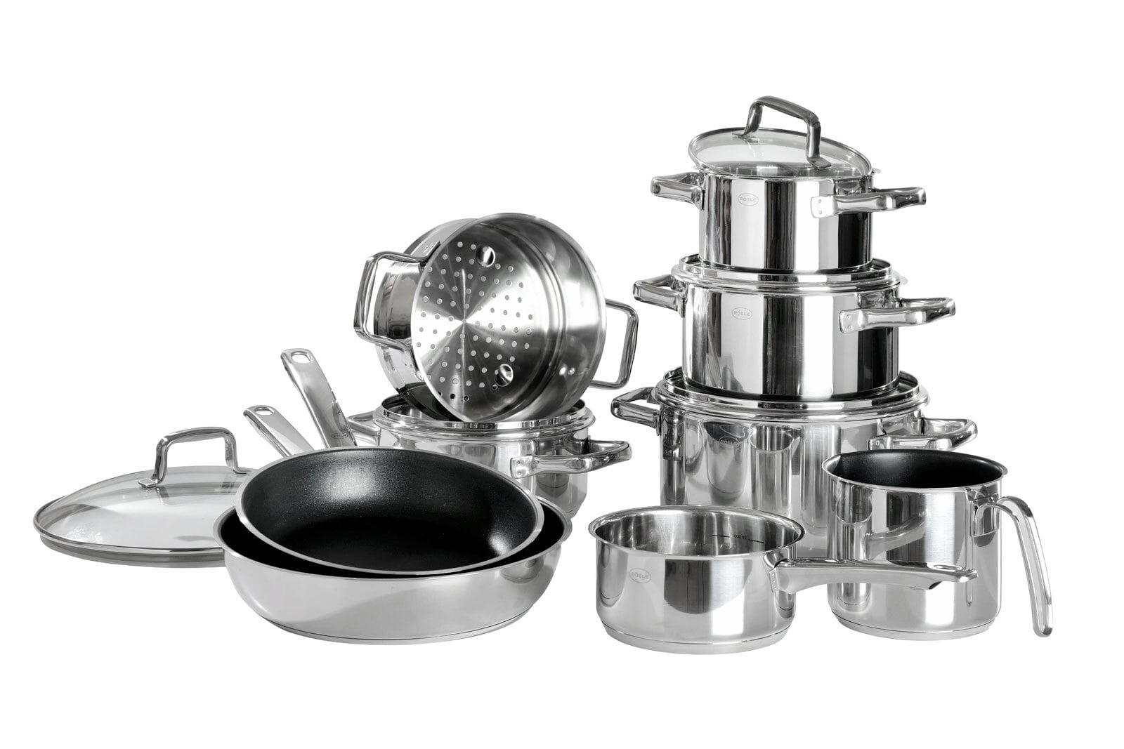 RÖSLE Topf-Set MOMENTS 10-teilig Edelstahl /Aluminium