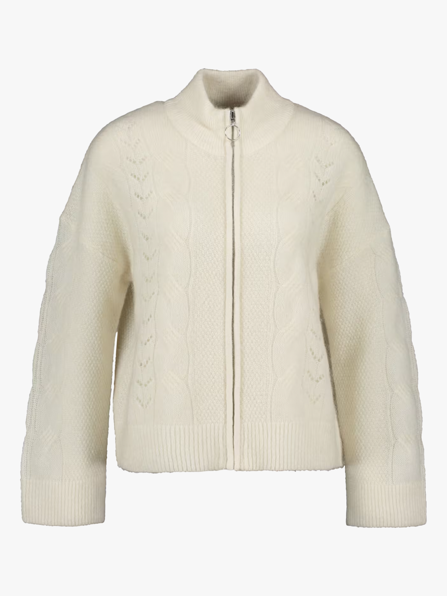 Vera Long Sleeve Knit Zip Cardigan