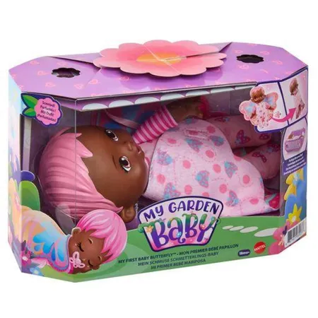 Mattel My Garden Baby Mein Schmuse Schmetterlings-Baby (23cm) 1 Stück, 4-fach sortiert
